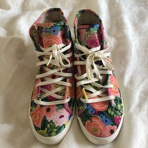 Keds x Rifle Paper Co. floral high top sneakers